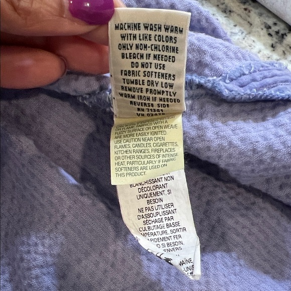 L.L. Bean Purple Corduroy Shirt Jacket - Picture 9 of 10